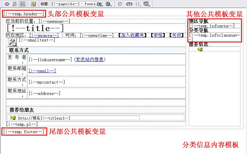 帝国CMS公共模板变量如何设置 第8张