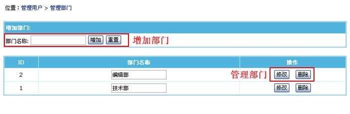 帝国CMS管理部门如何设置 第3张